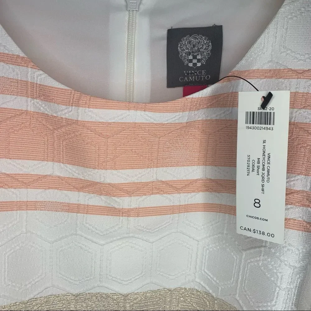 VINCE CAMUTO
Honeycomb Jacquard Shift - Picture 3 of 6